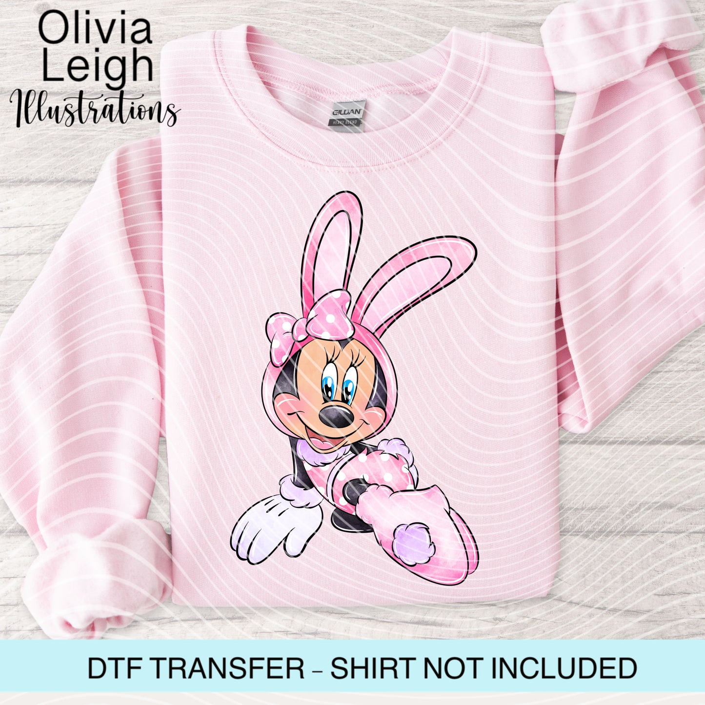 Easter Mouse Dtf Transfer