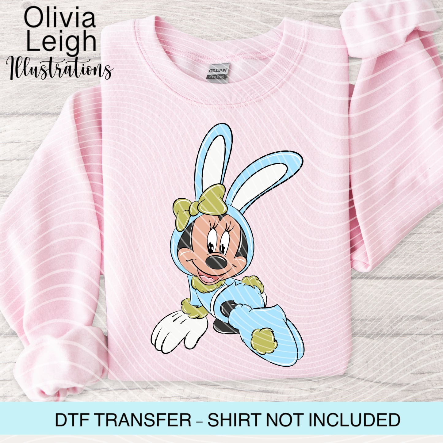 Easter Mouse Dtf Transfer