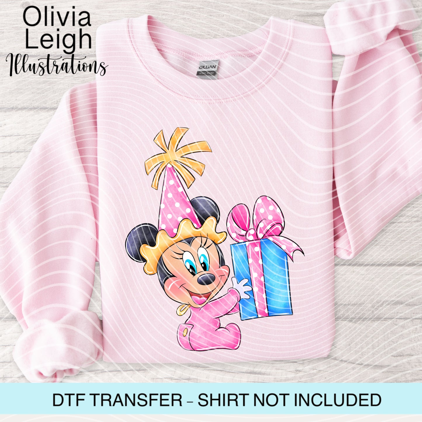 Mouse Friend Baby Dtf Transfer