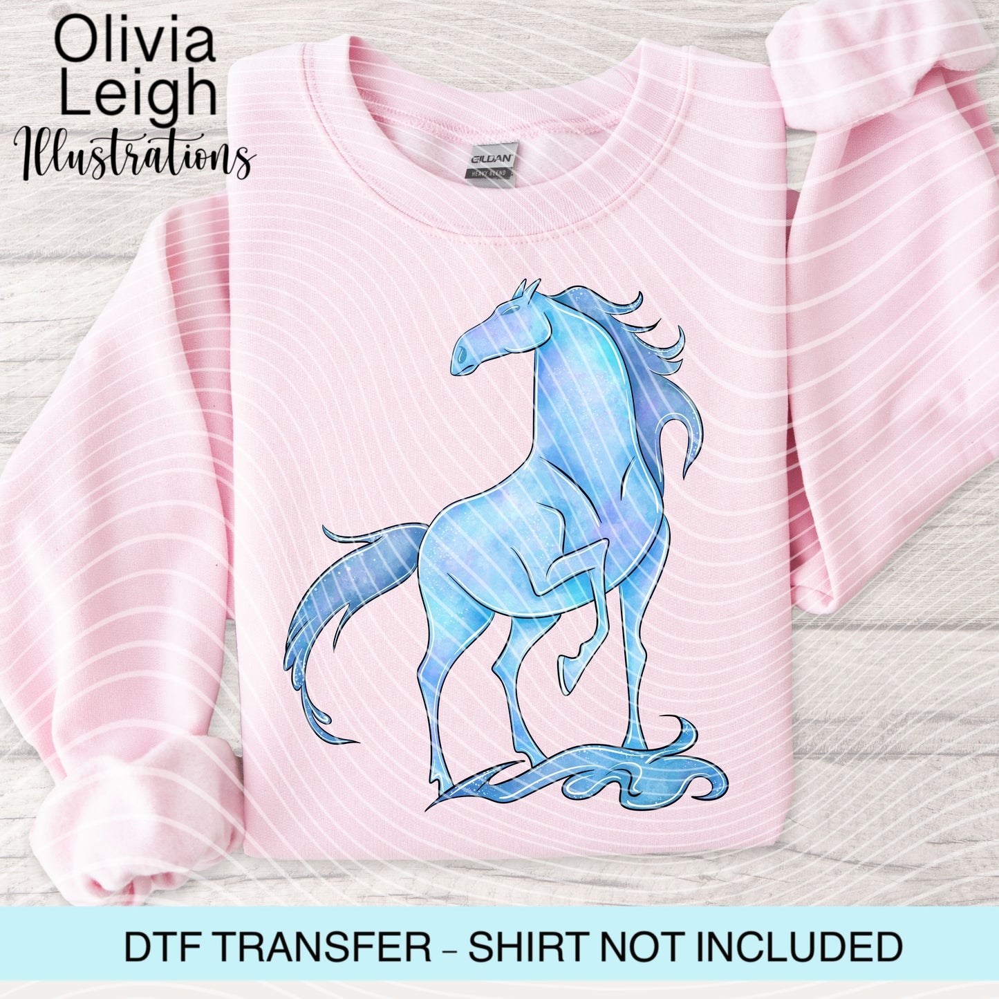 Frozen Horse Dtf Transfer