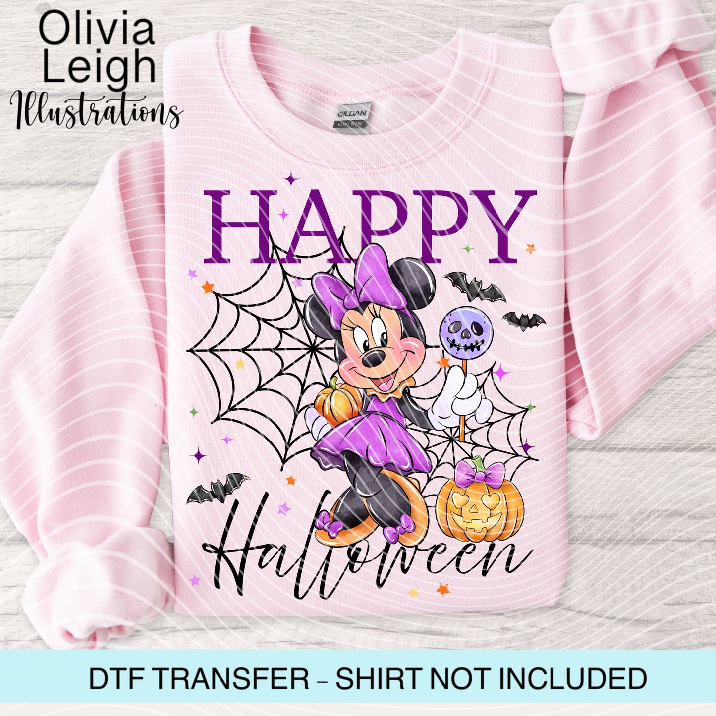 Mouse Halloween Dtf Transfer