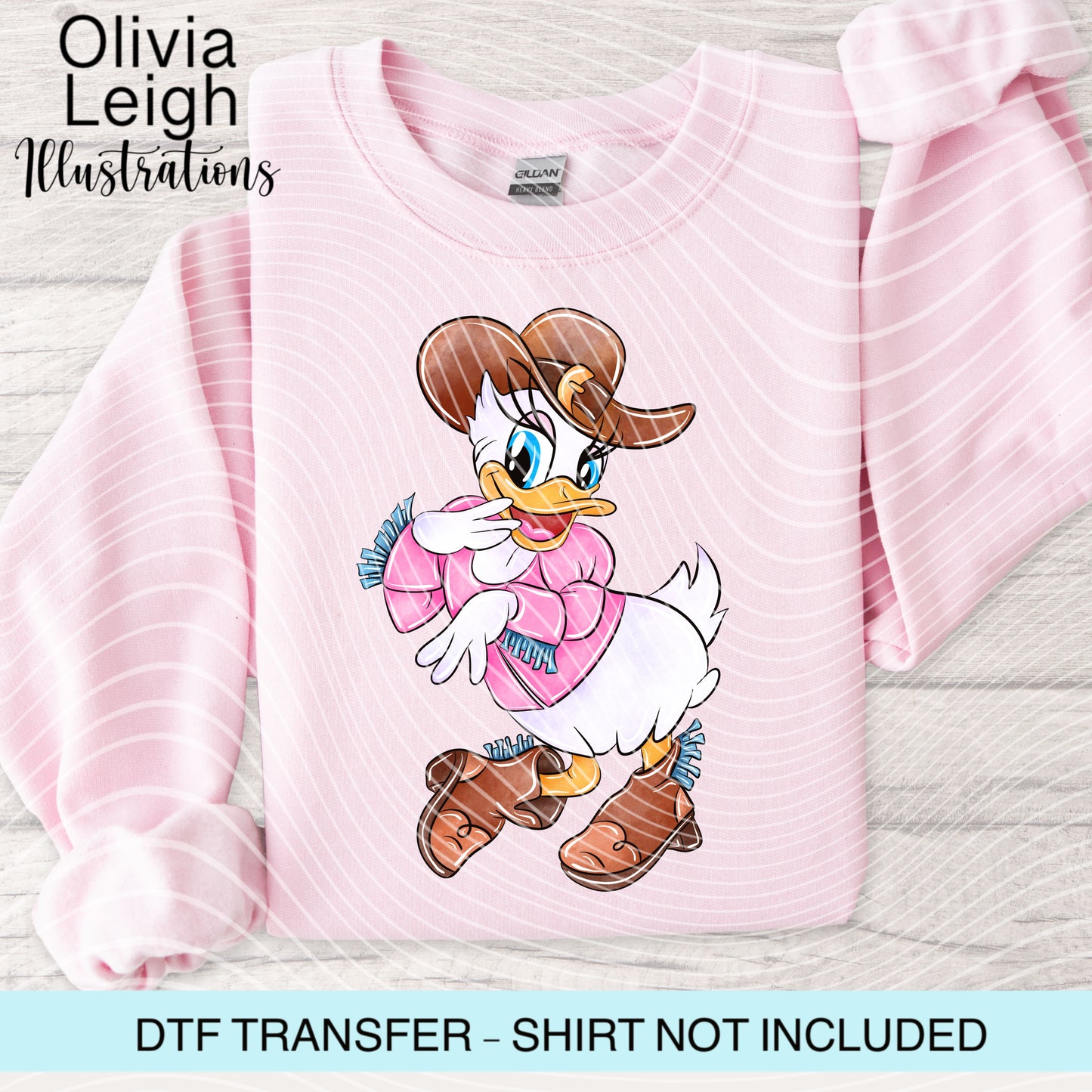 Cowboy Mouse Dtf Transfer