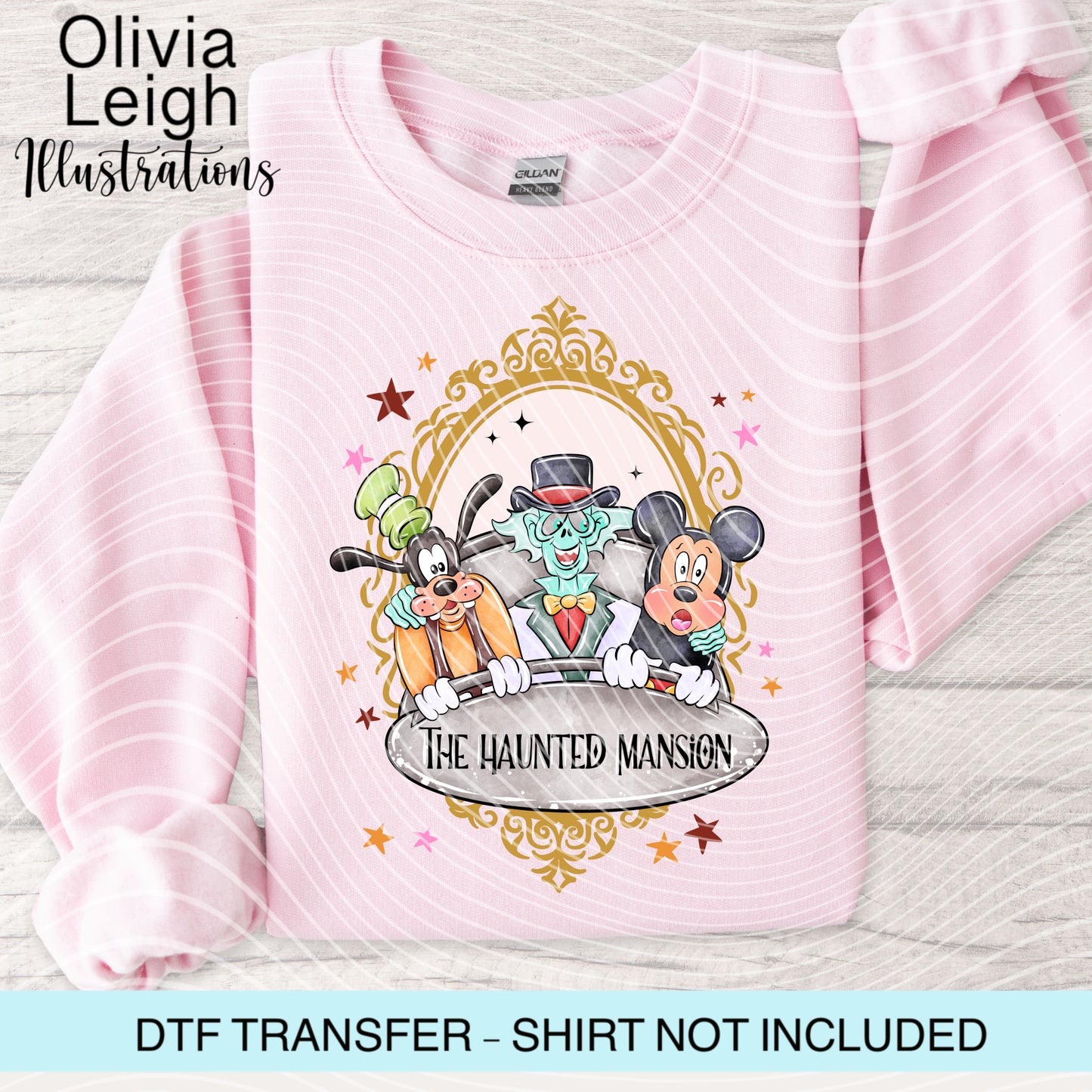Mouse Haunted Halloween Dtf Transfer