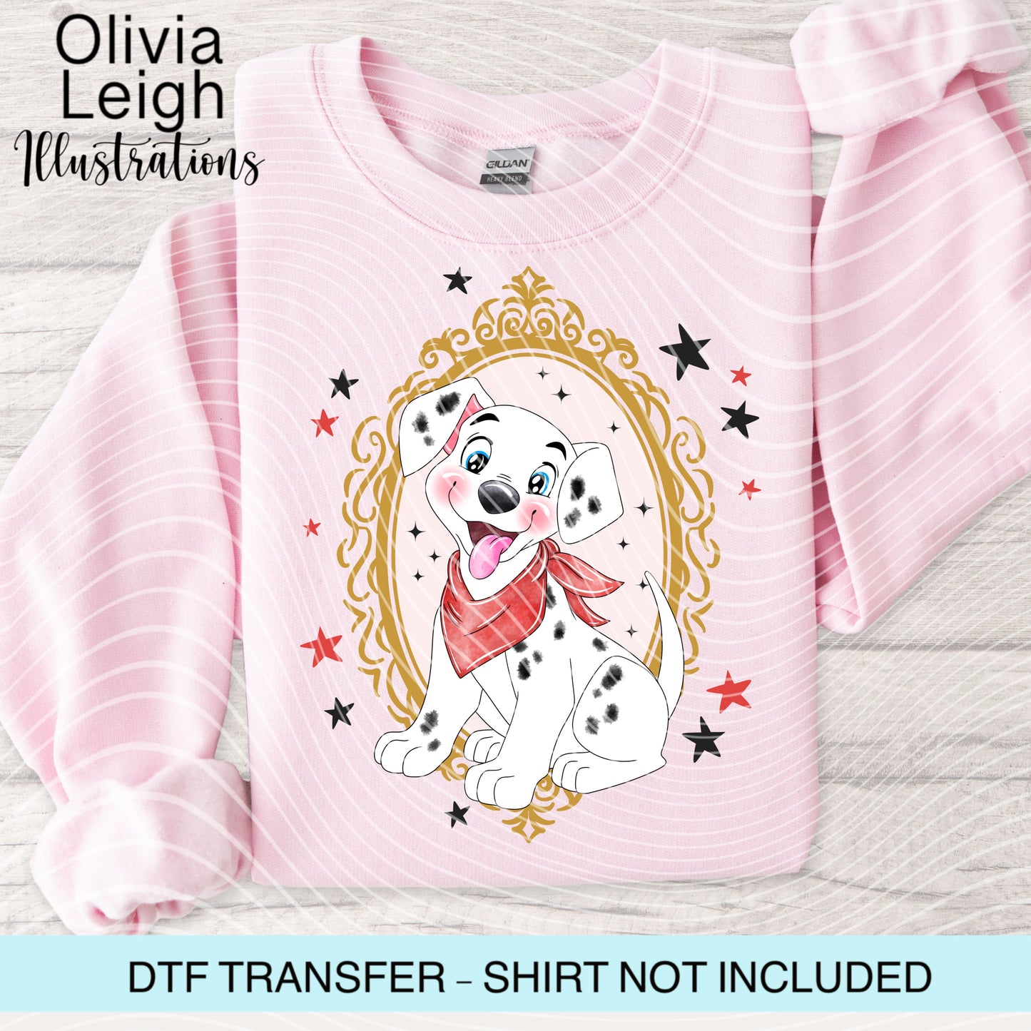 101 Dogs Frame Dtf Transfer
