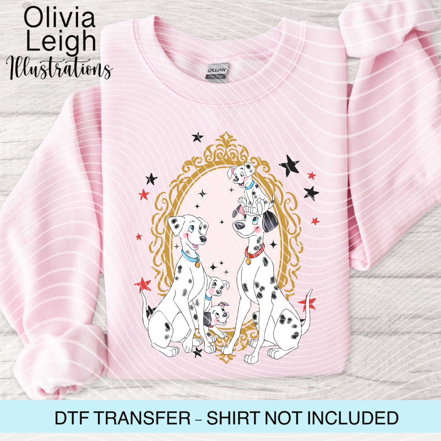 101 Dogs Frame Dtf Transfer