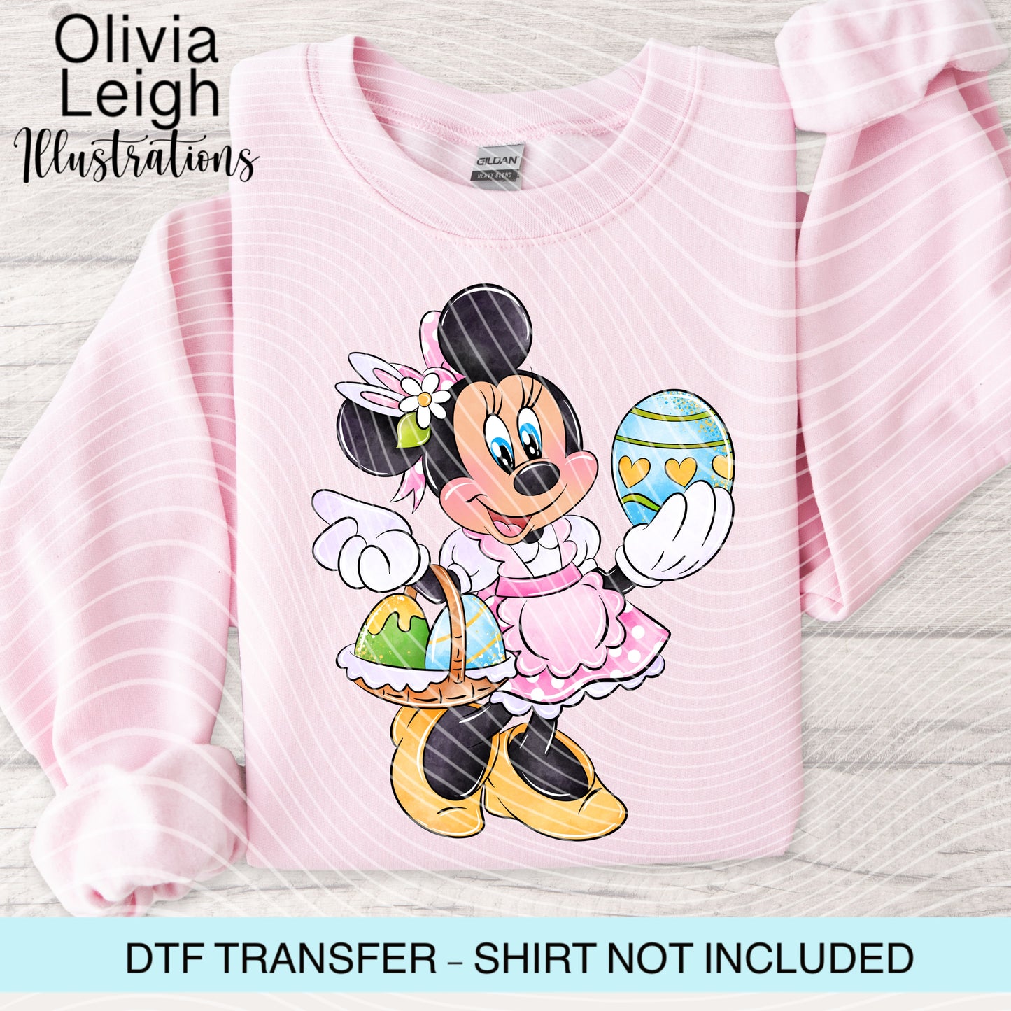 Easter Mouse Dtf Transfer