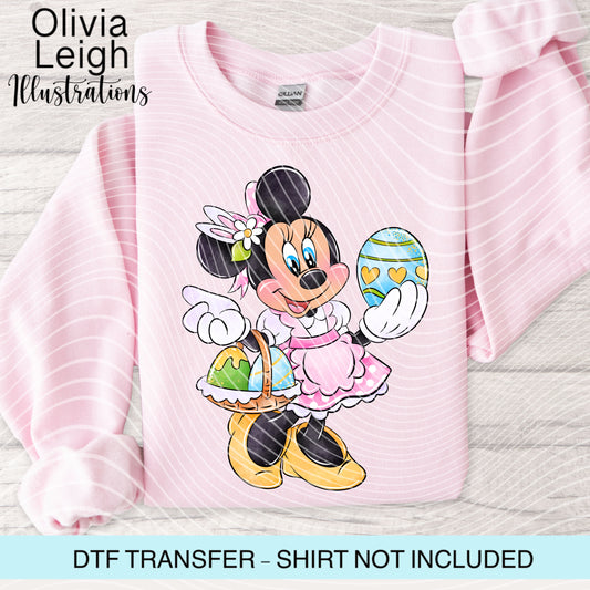 Easter Mouse Dtf Transfer