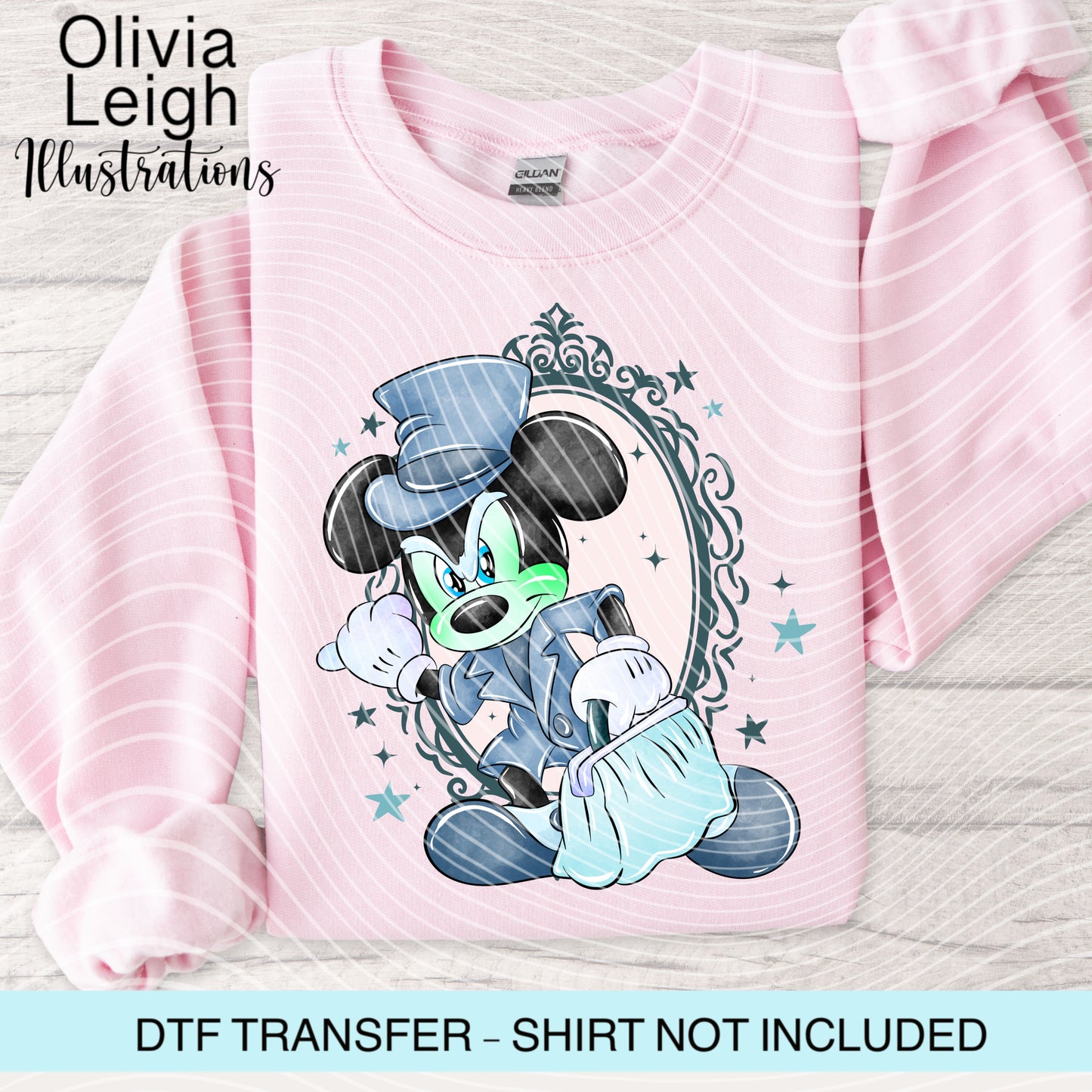 Mouse Haunted Halloween Dtf Transfer
