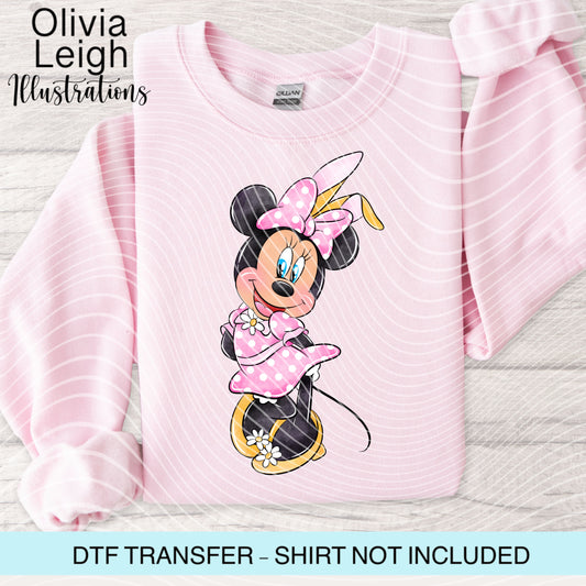 Easter Mouse Dtf Transfer
