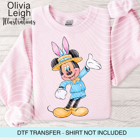 Easter Mouse Dtf Transfer