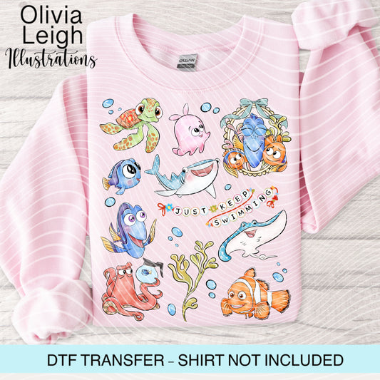 Fish Friends Dtf Transfer