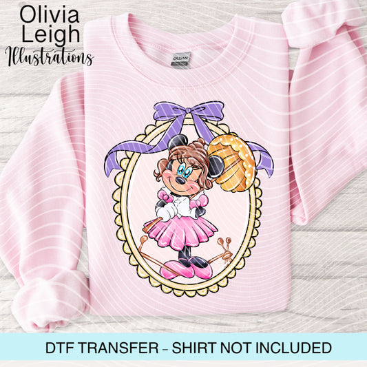 Mouse Haunted Halloween Dtf Transfer