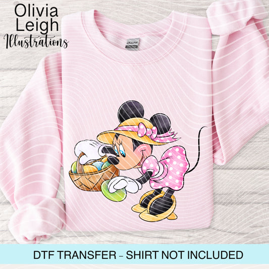 Easter Mouse Dtf Transfer