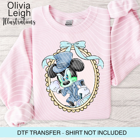 Mouse Haunted Halloween Dtf Transfer