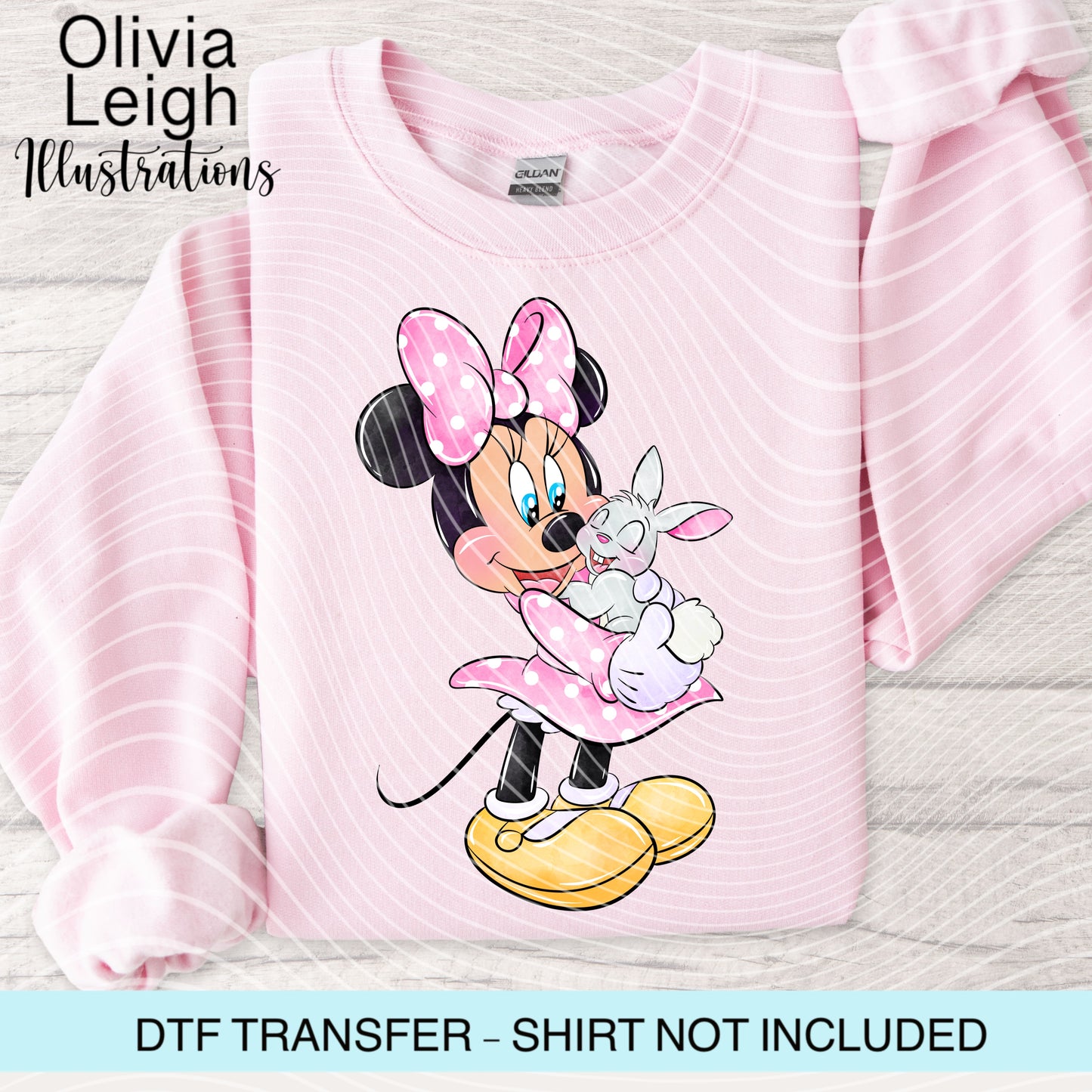 Easter Mouse Dtf Transfer