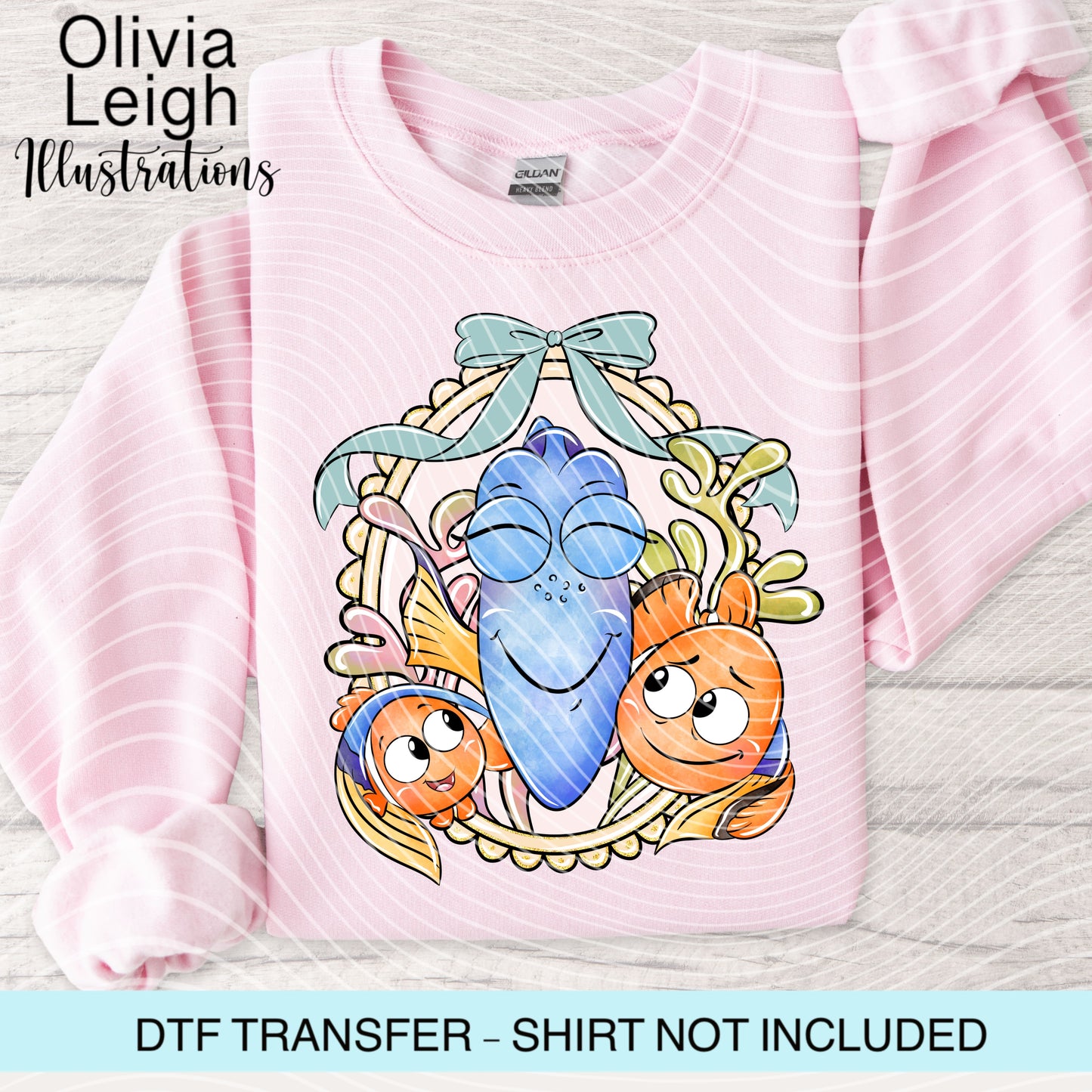 Fish Friends Dtf Transfer