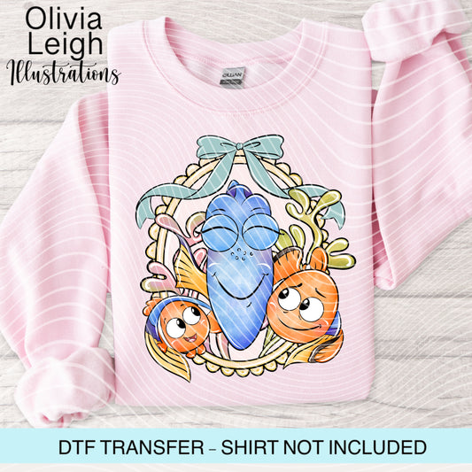 Fish Friends Dtf Transfer