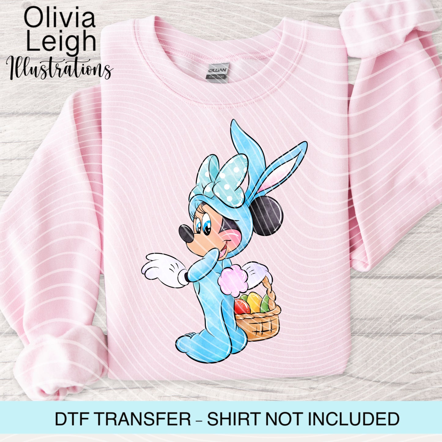 Easter Mouse Dtf Transfer