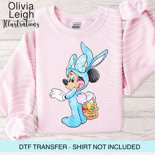 Easter Mouse Dtf Transfer