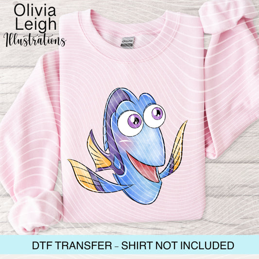 Fish Friends Dtf Transfer