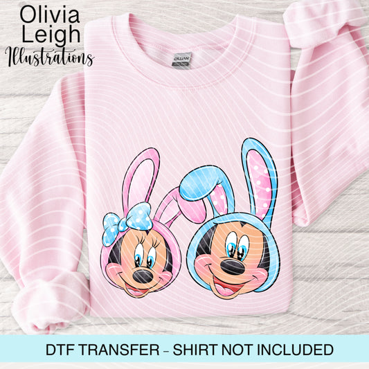 Easter Mouse Dtf Transfer