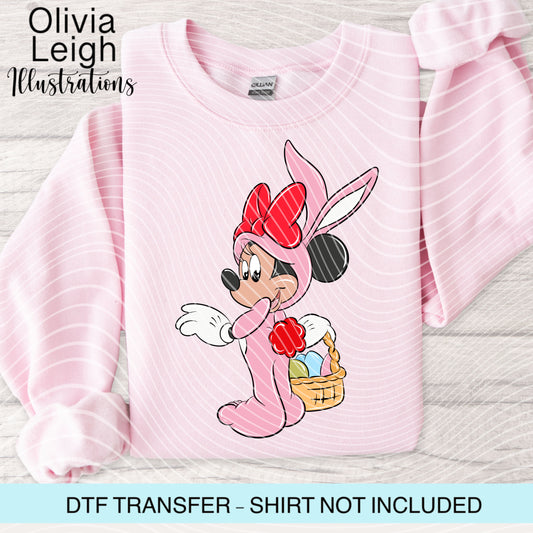 Easter Mouse Dtf Transfer