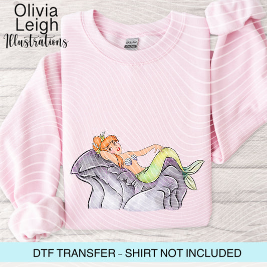 Pan Mermaid Dtf Transfer