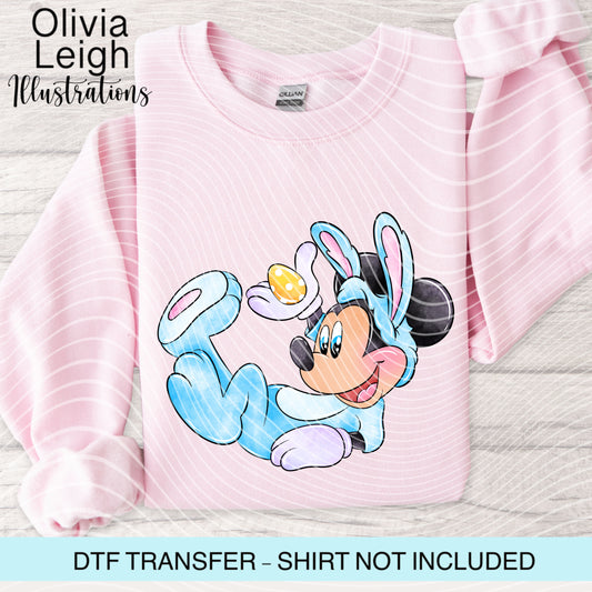 Easter Mouse Dtf Transfer