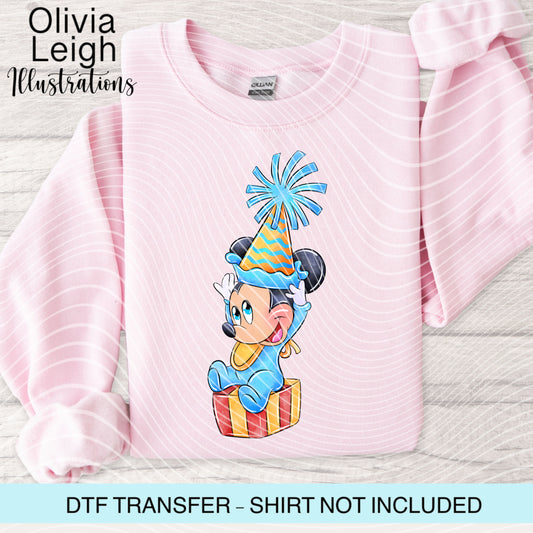Mouse Friend Baby Dtf Transfer