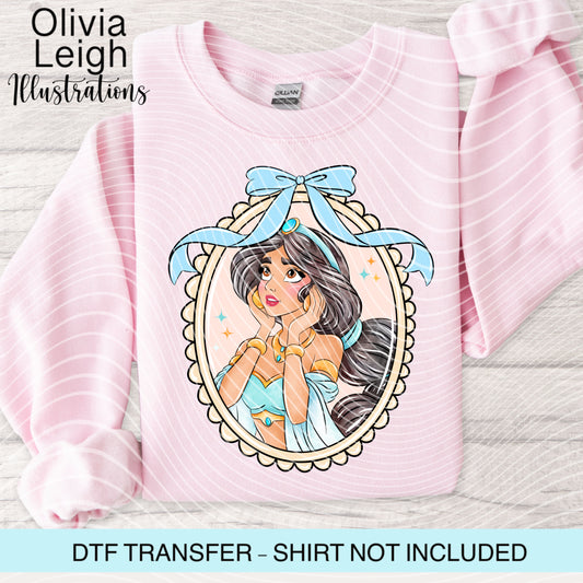 Princess J Frame Locket Dtf Transfer