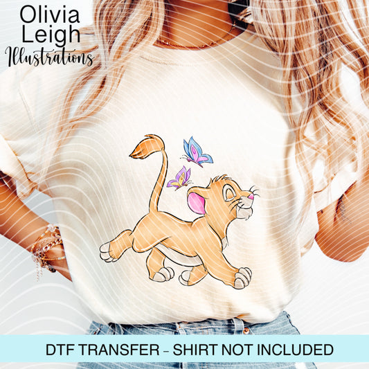 Baby Lion K Dtf Transfer