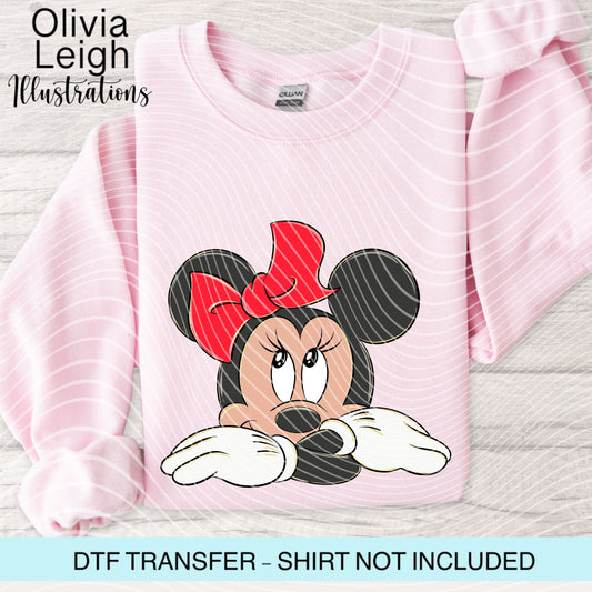 Miss Mouse Dtf Transfer