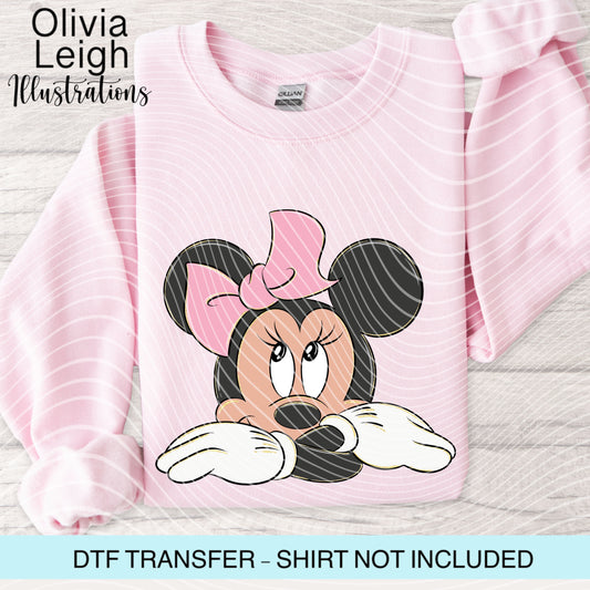 Miss Mouse Dtf Transfer