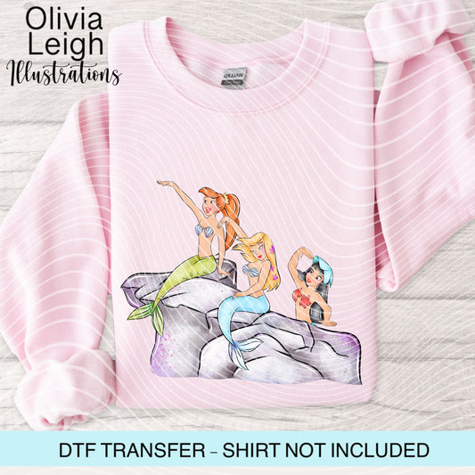 Pan Mermaid Dtf Transfer
