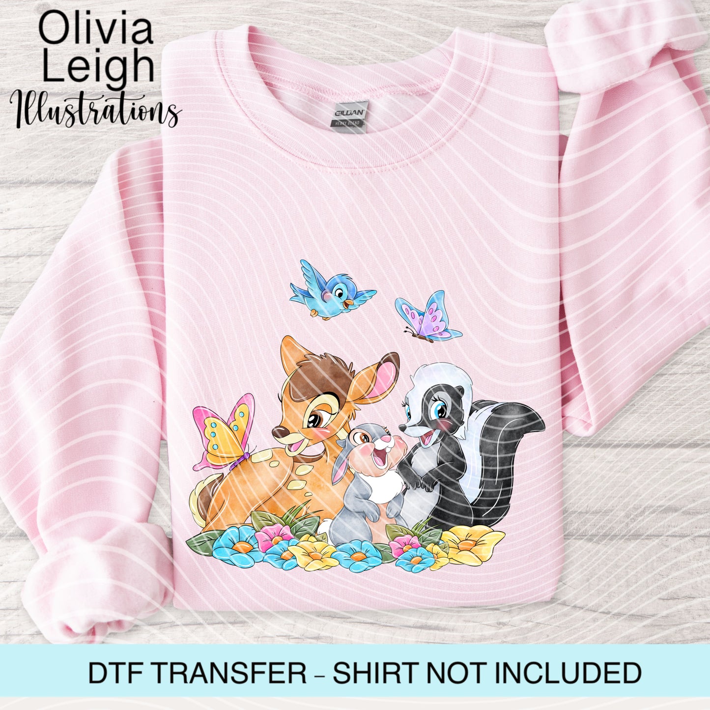 Forest Animals Dtf Transfer