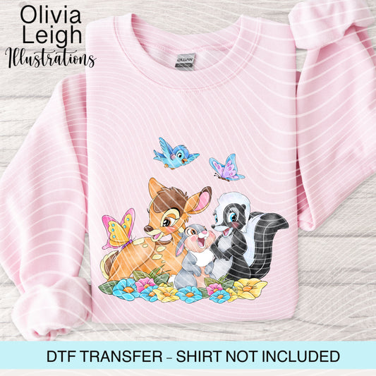 Forest Animals Dtf Transfer