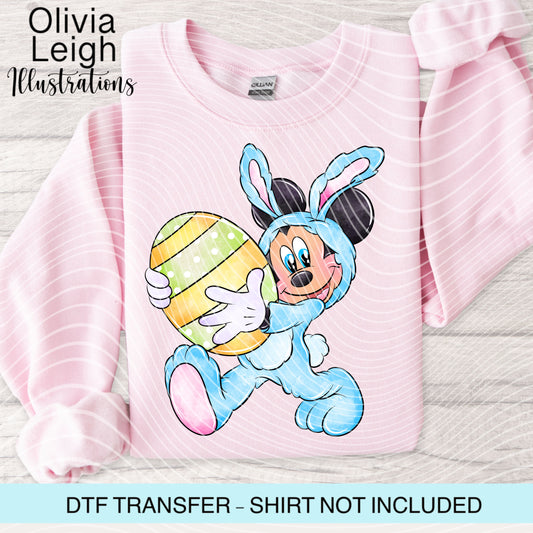 Easter Mouse Dtf Transfer