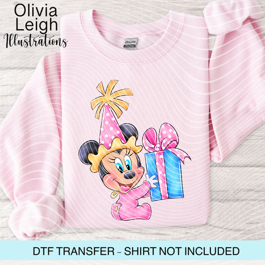 Mouse Friend Baby Dtf Transfer