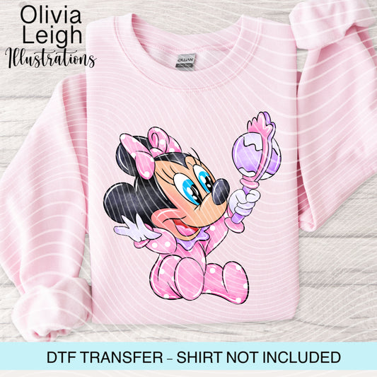 Baby Miss Mouse Dtf Transfer
