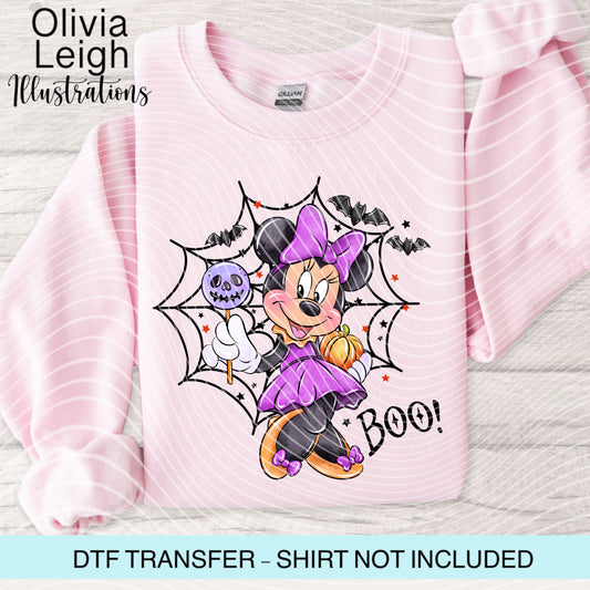 Mouse Halloween Dtf Transfer