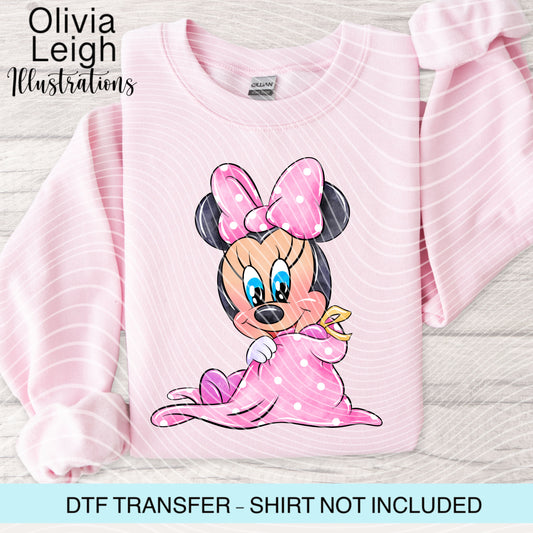 Baby Miss Mouse Dtf Transfer
