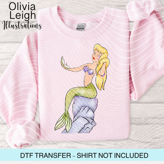 Pan Mermaid Dtf Transfer