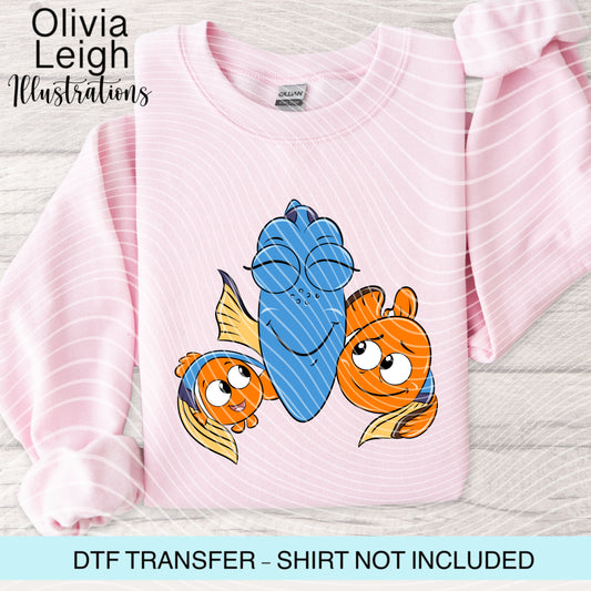 Fish Friends Dtf Transfer
