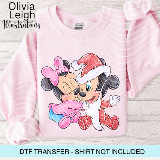 Mouse Friend Baby Dtf Transfer