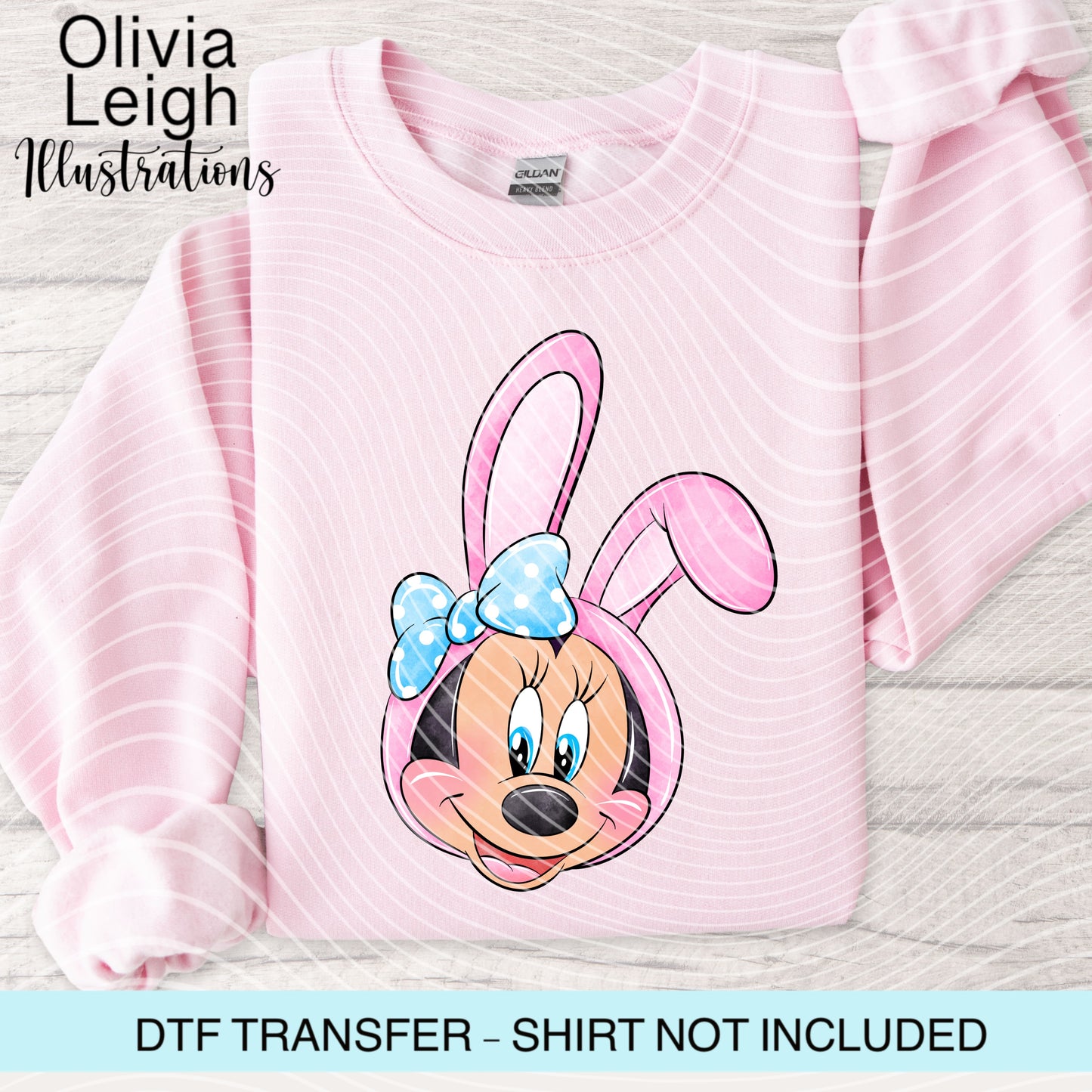 Easter Mouse Dtf Transfer