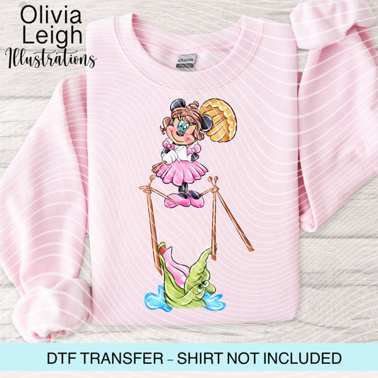 Mouse Haunted Halloween Dtf Transfer