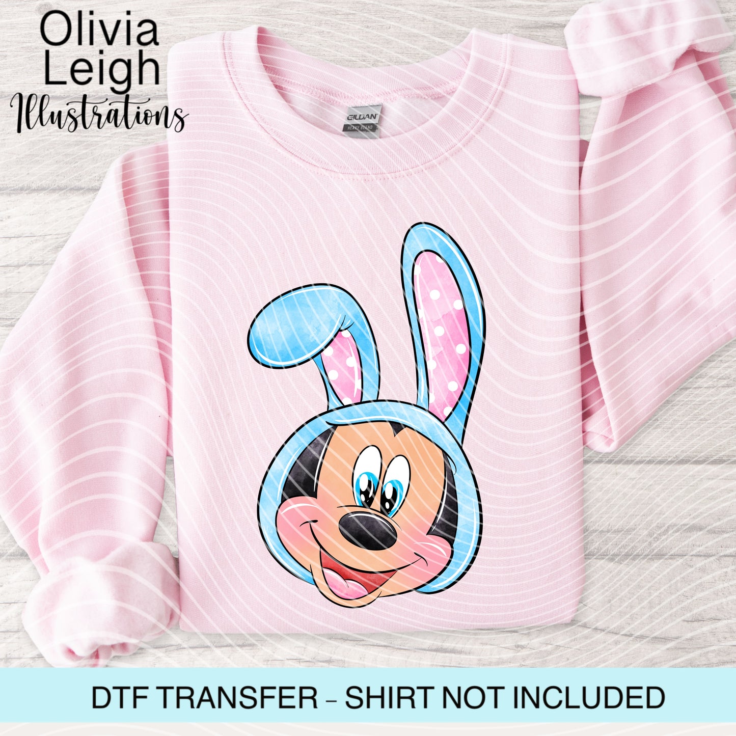 Easter Mouse Dtf Transfer