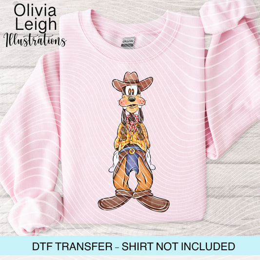 Cowboy Mouse Dtf Transfer