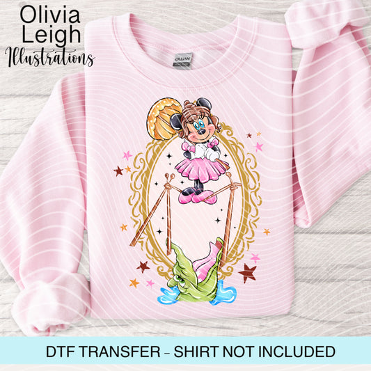 Mouse Haunted Halloween Dtf Transfer