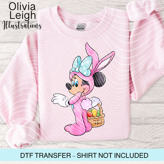 Easter Mouse Dtf Transfer